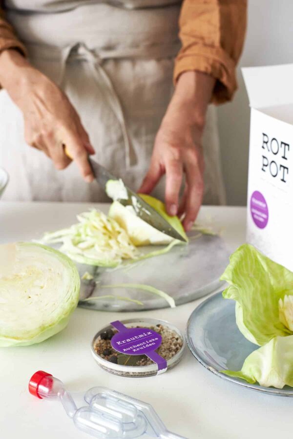 RotPot Kraut, fermenteerpot met waterslot voor het fermenteren van groente