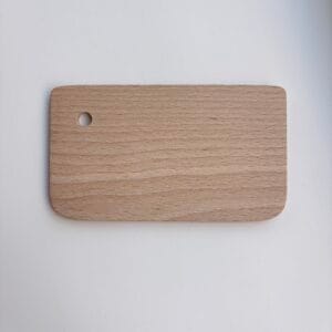 Rechthoekige houten deegkrabber